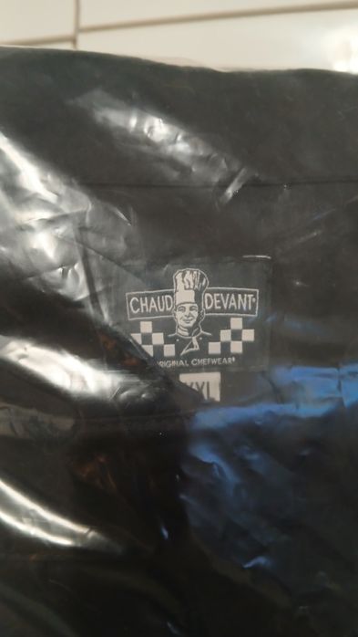 Nowy fartuch kucharski Chaud Devant Chef Jacket Bacio Black XXL