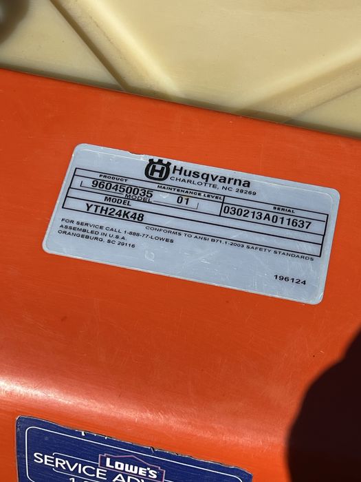 Трактор Газонокосарка HUSQVARNA 24 К.С. V-Tvin Садовий Мінітрактор