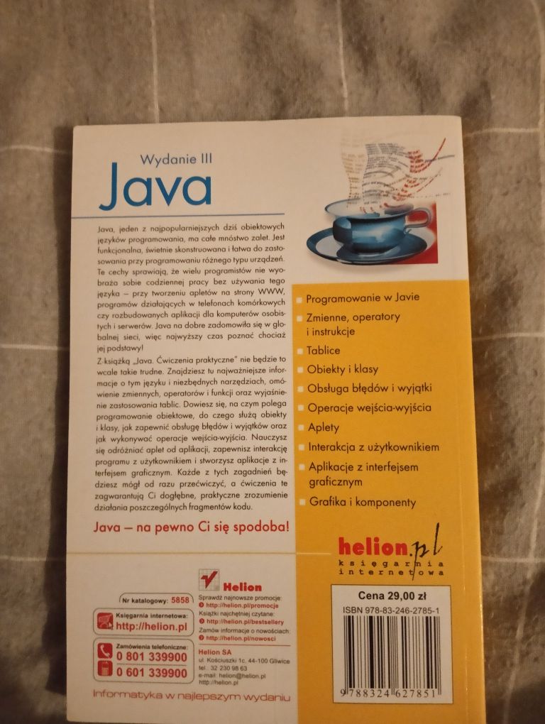 Książka Java wydanie 3 Marcin Lis