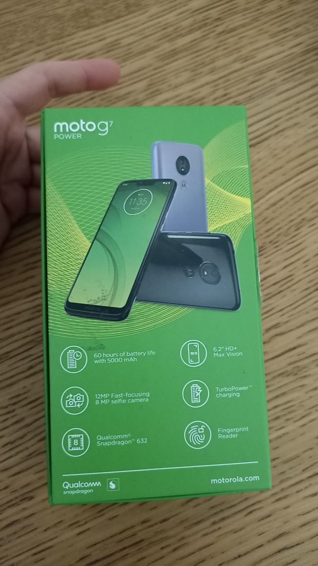 oryginalne pudełko na telef Motorola Moto g7 power xt1955-4 INPOST 1zl