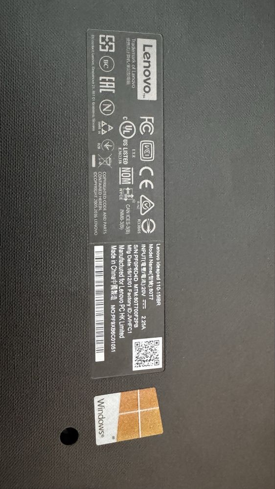 laptop Lenovo Ideapad 110-15IBR