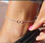 Pulseira pe silver infinito