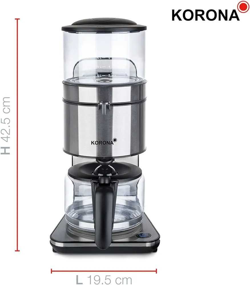 Ekspres przelewowy Korona 10295 1,25 l czarny