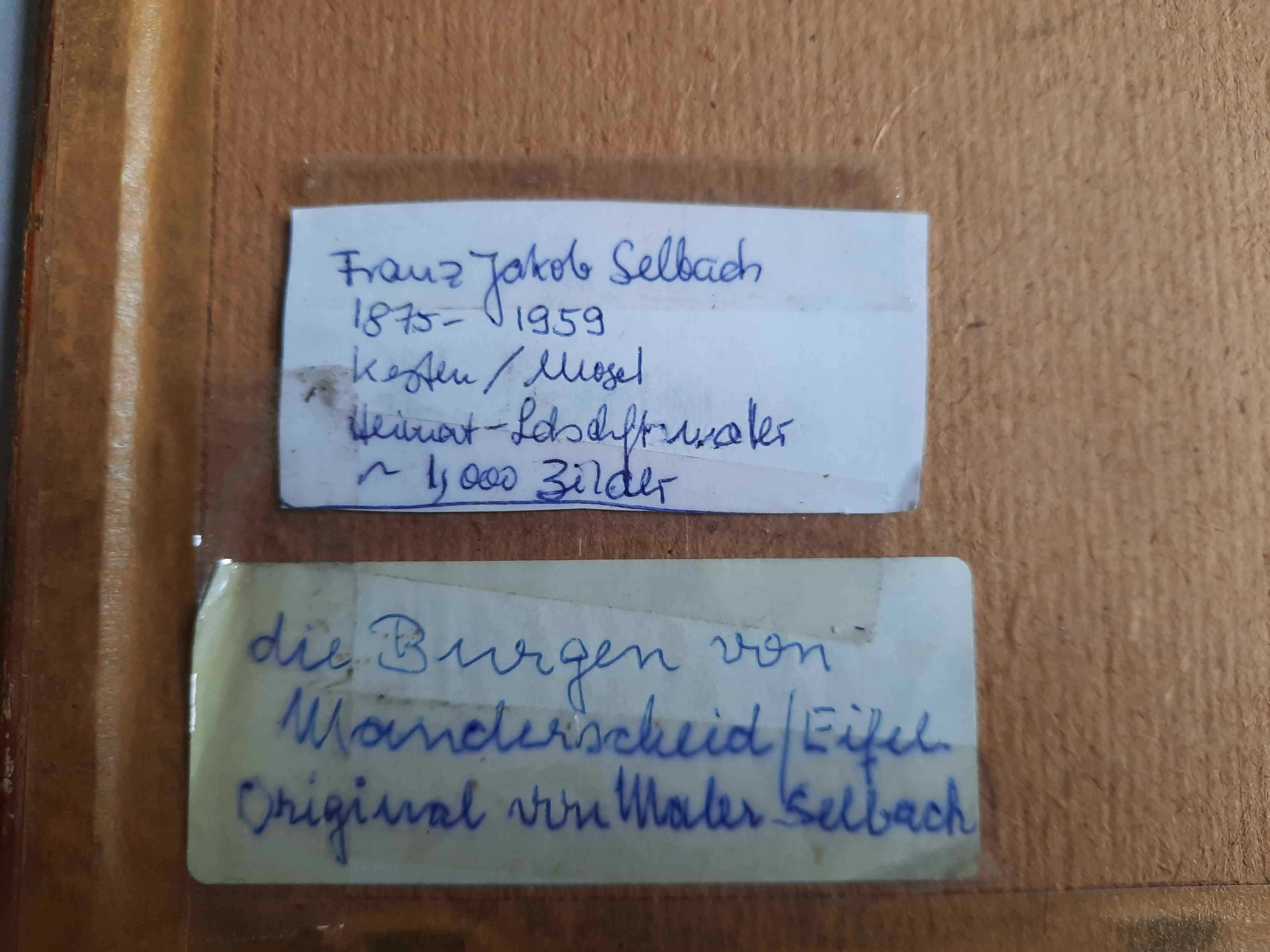 Akwarela Franz Jakob SELBACH 1875r. - 1959r.