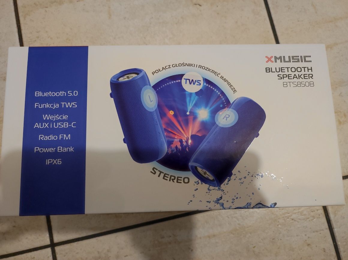 Głośnik mobilny XMUSIC BTS850B Radio FM