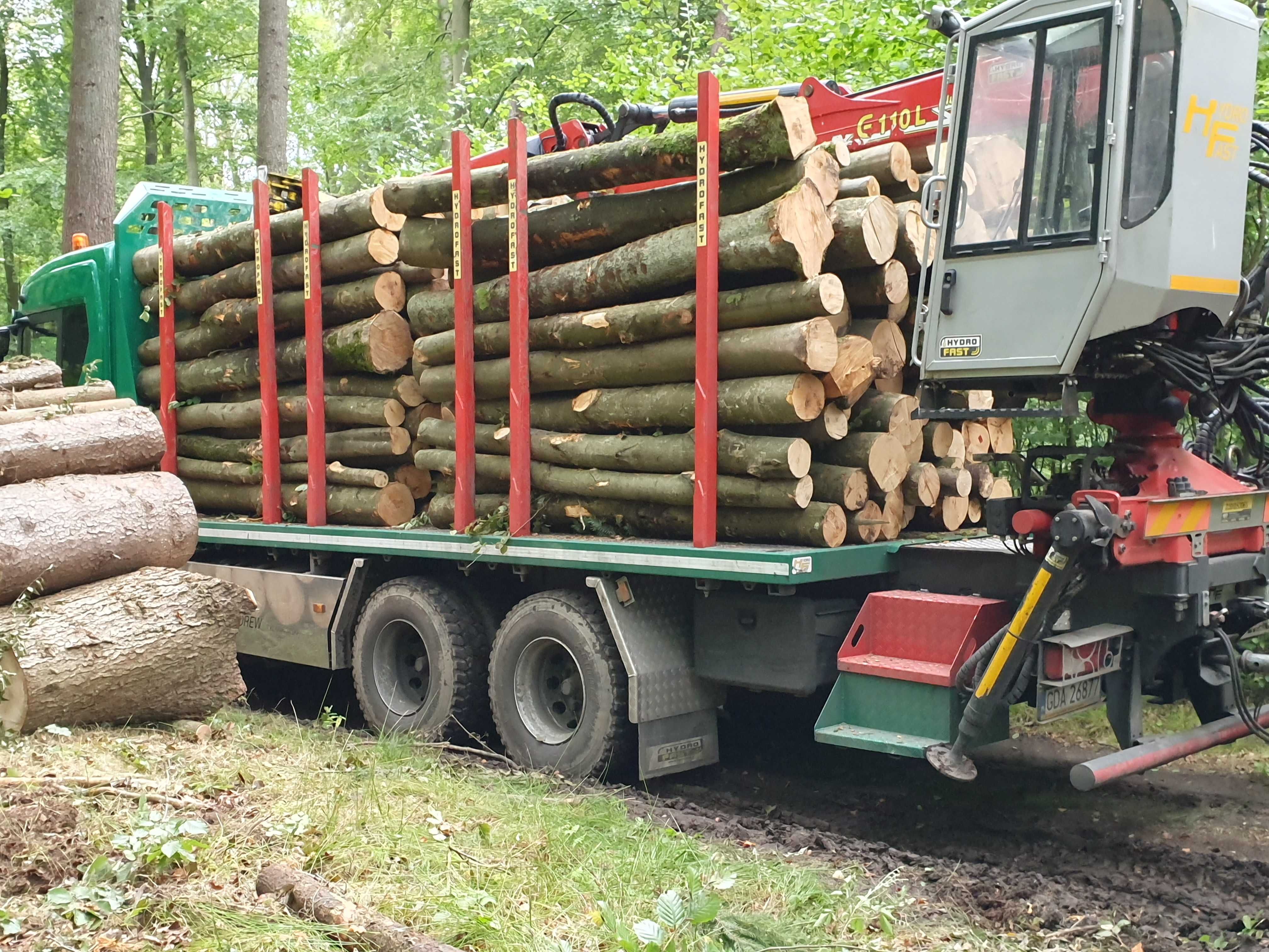 UKLADANE Drewno kominkowe buk grab  walki opalowe