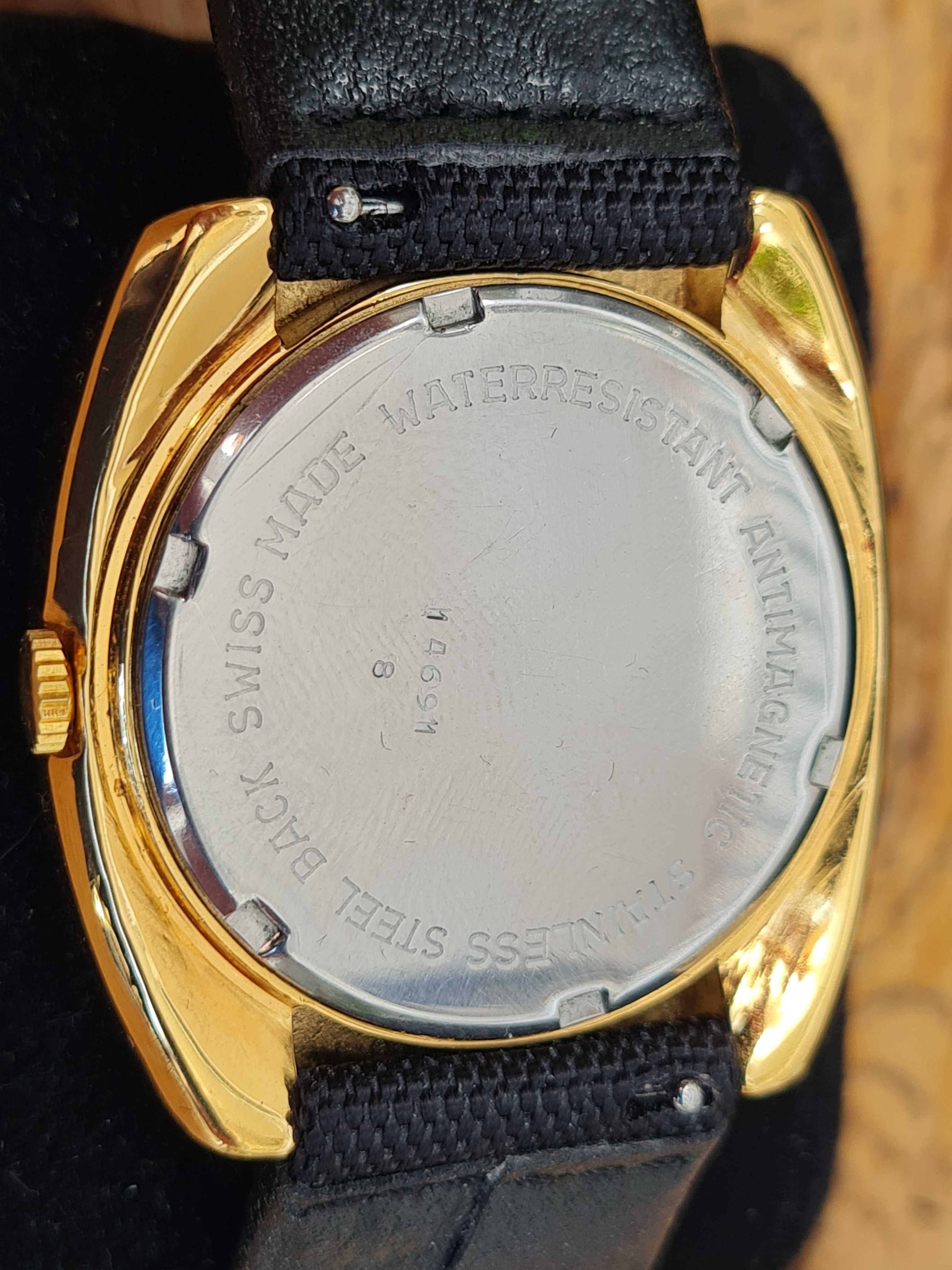 Wielki szwajcarski zegarek mechaniczny Lanco 38,4 mm