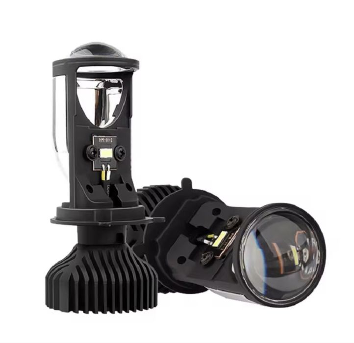 Світлодіодні білед лінзи H4 Led 80W 12-24V H/L ближній дальній лампи