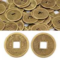 Фей Шуй монеты Два дракона d=25 мм , новые, 100 шт