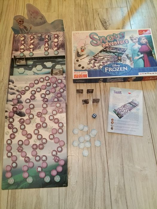 Snow adventure gra planszow mia Kraina lodu Elsa i Anna Frozen