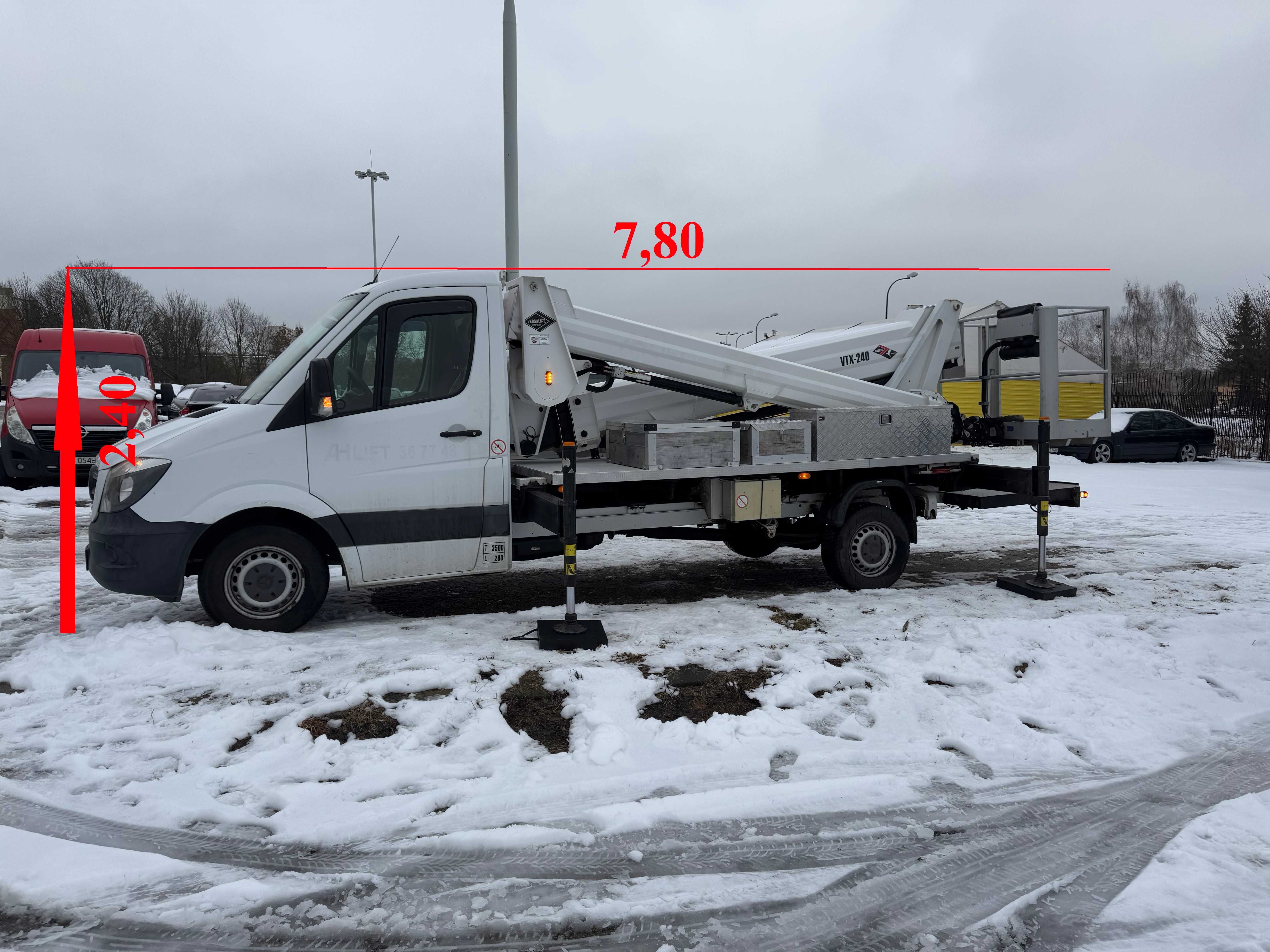 Podnośnik koszowy , zwyżka , 24,5m wynajem 24h wycinka drzew, usługi