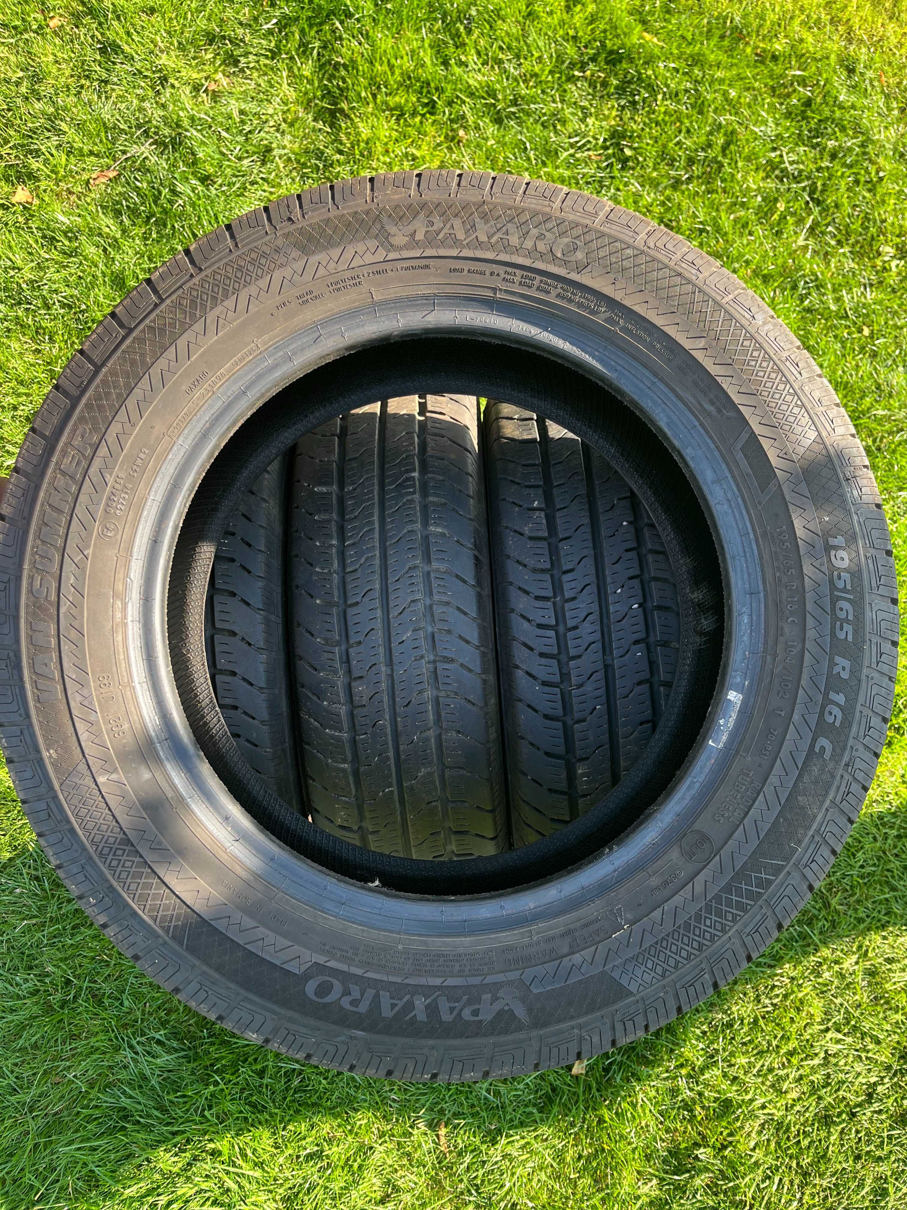 Opony letnie PAXARO VAN SUMMER 195/65/16c 2020r 8,5mm 4szt