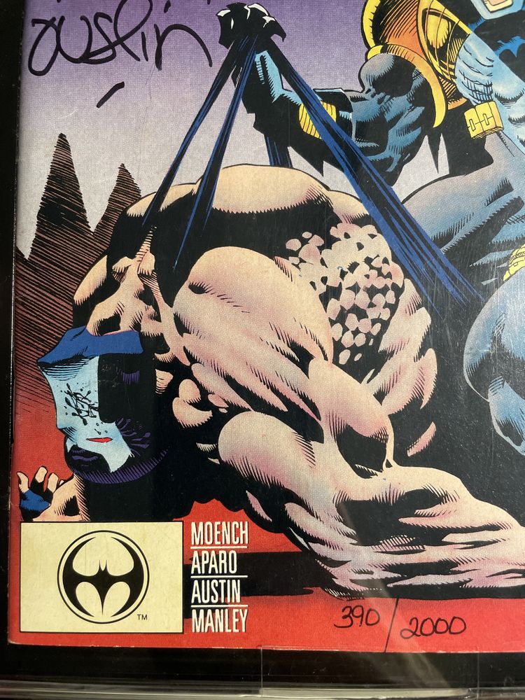 Batman Knightfall 500 October 1993 Autographed