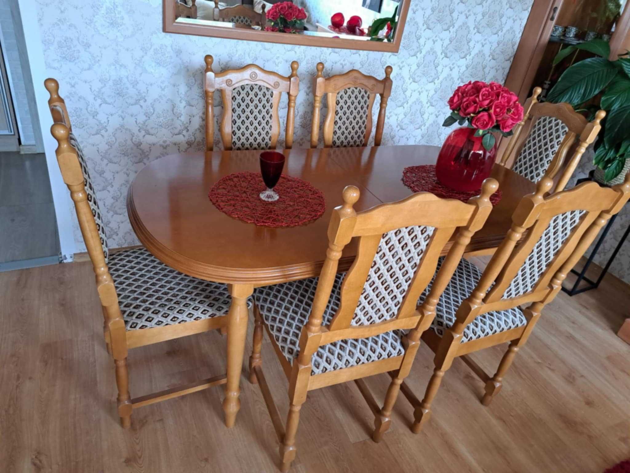 stół  plus krzesła