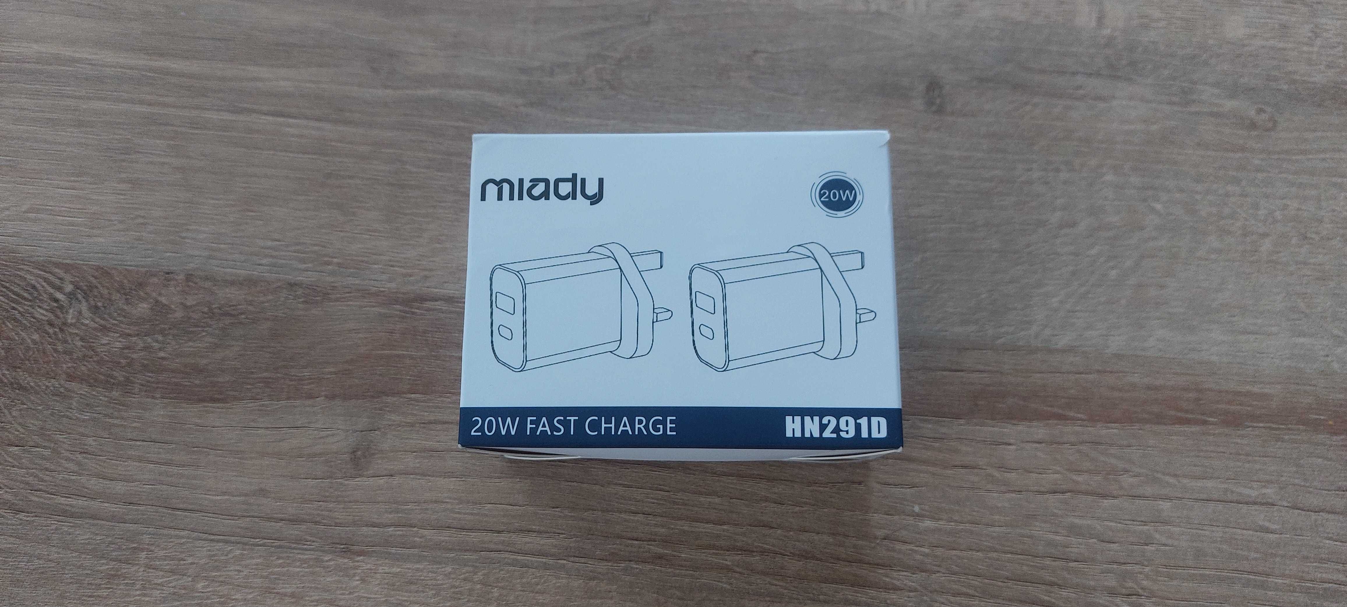 [2-pak] Szybka ładowarka Miady 20 W USB /USB-C