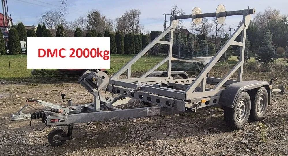 Wiola W2  Przyczepa kablowa, solidna, wyiągarka,DMC 2000kg 2osie