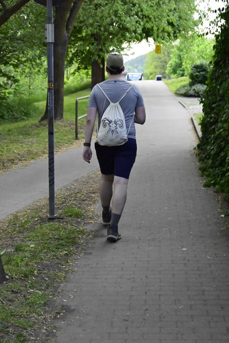 LEKKI NOWY PLECAK płócienny worek sznurek linka płótno BEZ LOGO, len