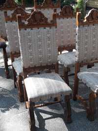 sprzedam krzesla drewniane rzezbione