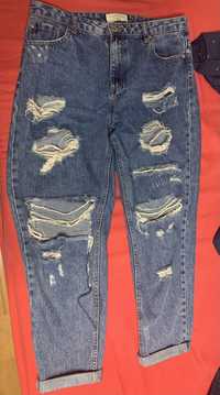 Spodnie reserved denim mom jeans 42