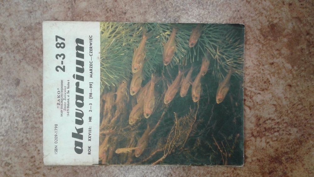 czasopismo akwarium 1987 rok