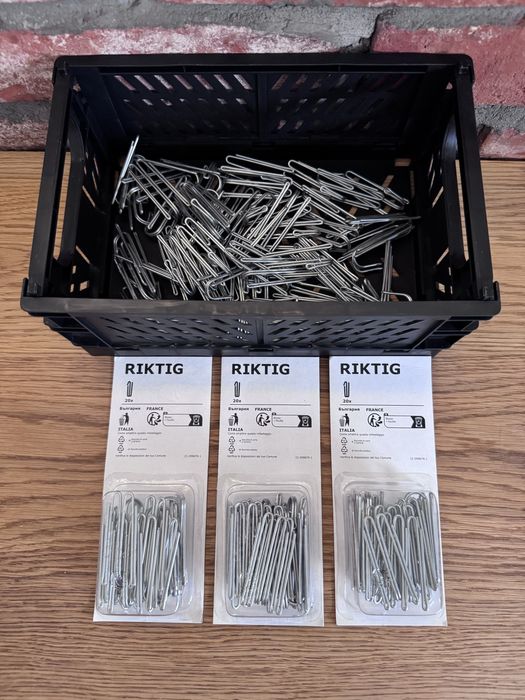 Ikea Riktig haczyki do firan zaslon 120 szt nowe
