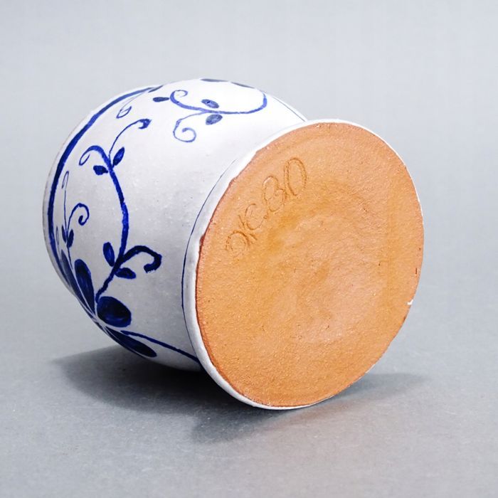 ceramika autorska malowany pojemnik kubek
