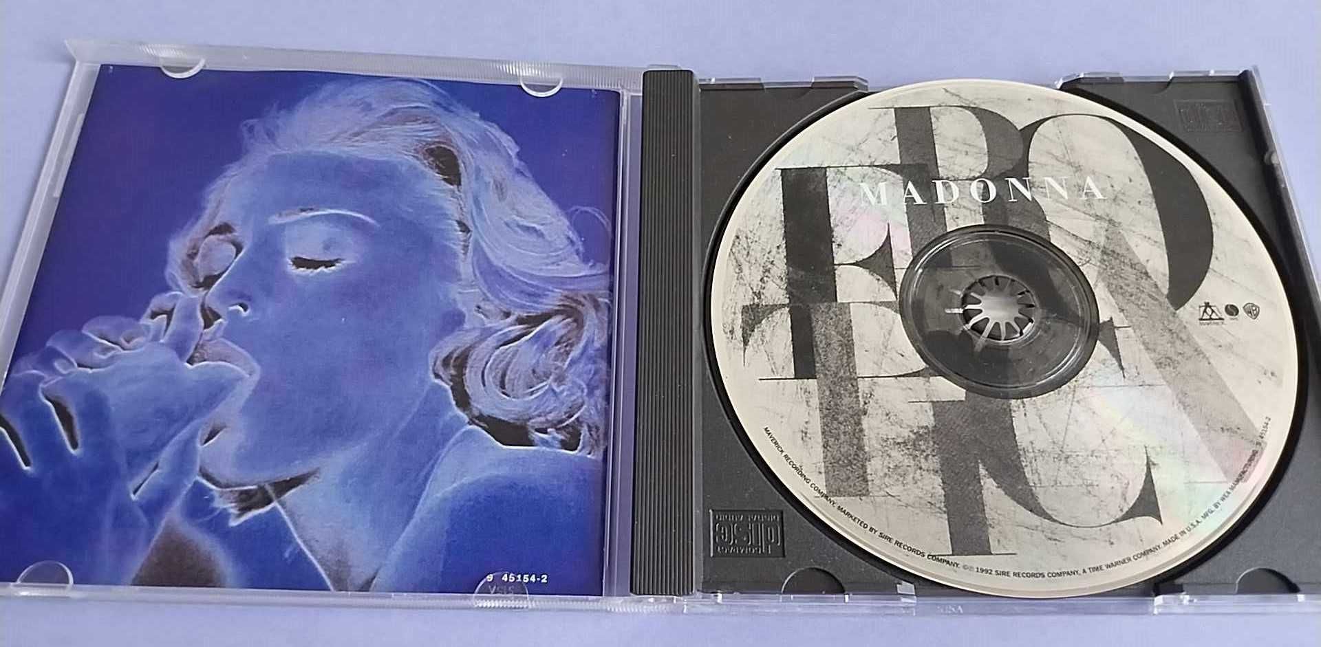 Madonna – Erotica CD USA 1992 - Clean Version, SRC Pressing