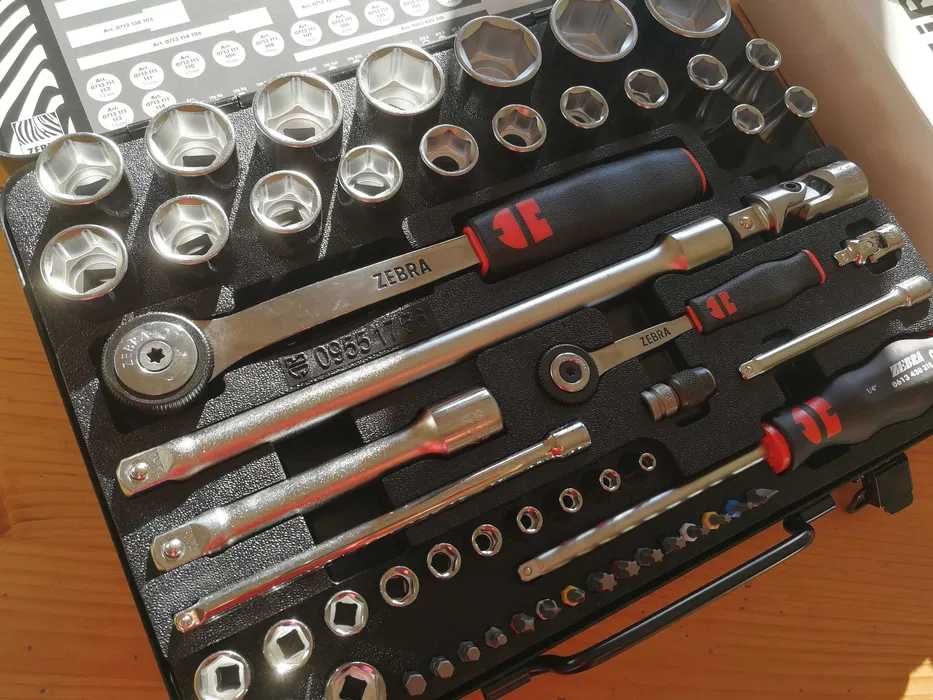 Zestaw kluczy nasadowych Wurth 56 1/2 + 1/4 cala, elementów, nowe