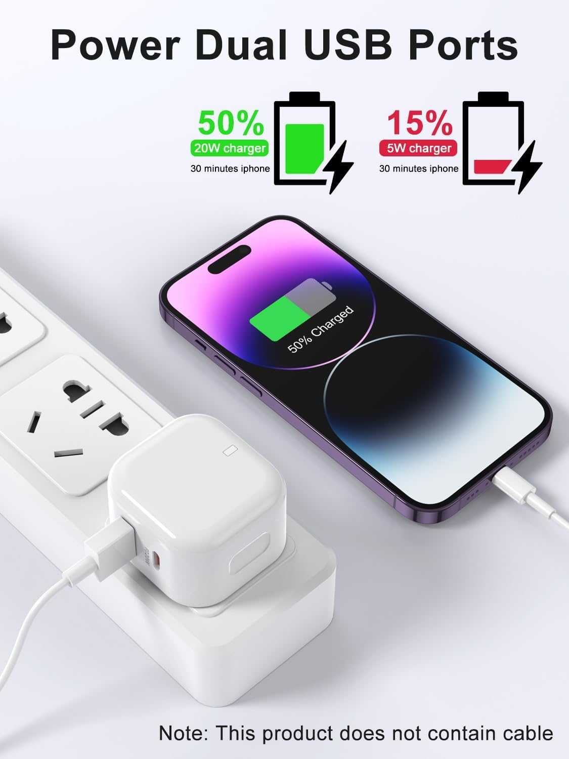 Szybka ładowarka 30W z kablem USB-C do iPhona