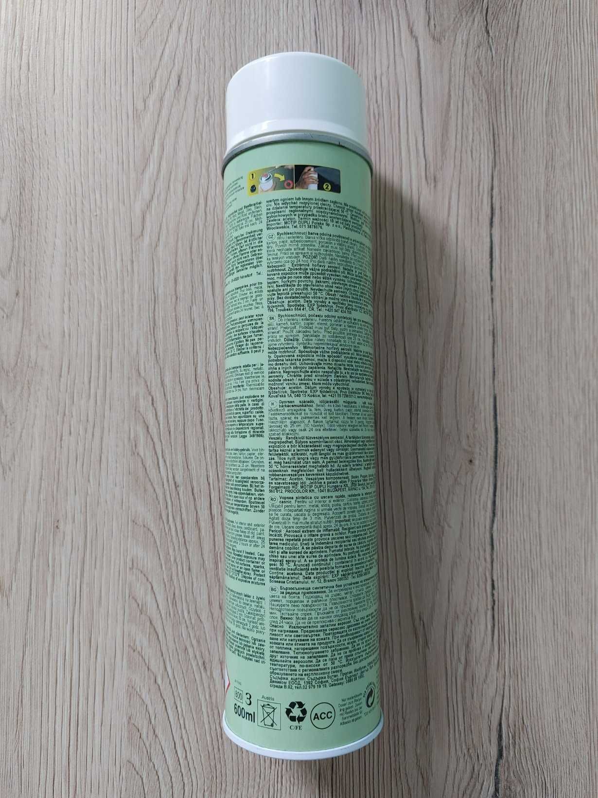 Spray w kolorze białym, połysk RAL 9010 OKAZJA!