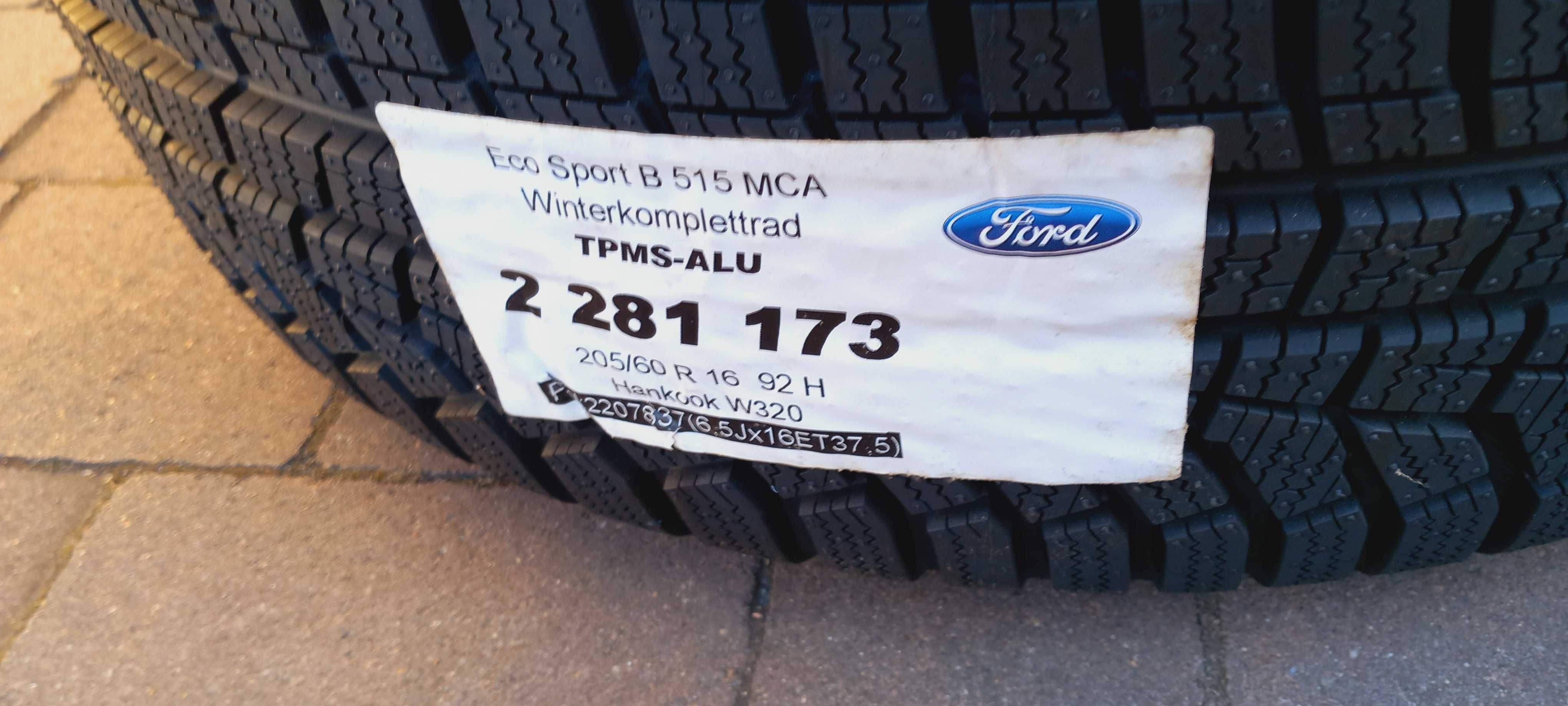 NOWE! Felgi FORD ECOSPORT 6.5x16, 4x108, ET37.5+Czujniki