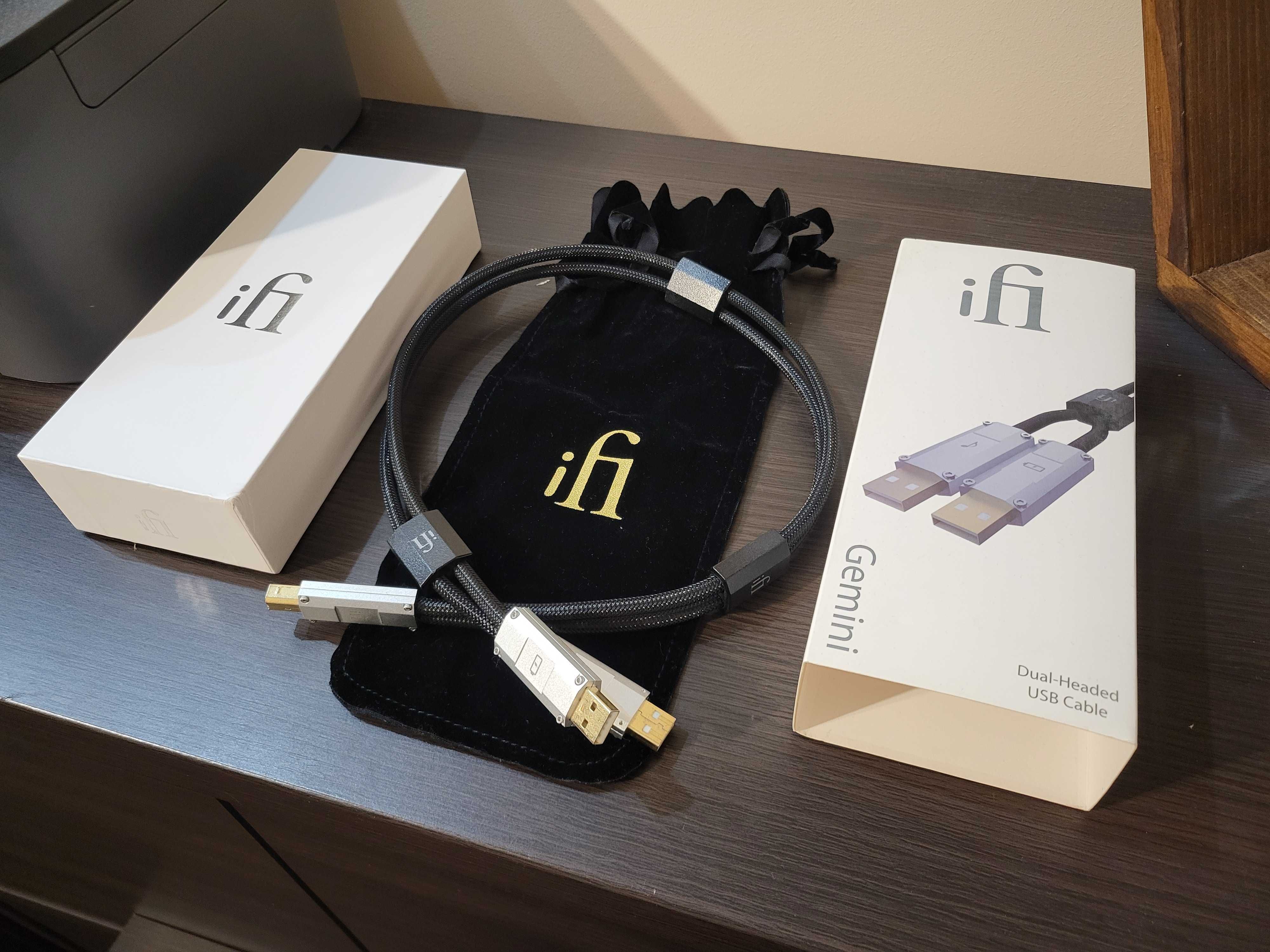 Ifi audio gemini usb kabel dual 0.7m