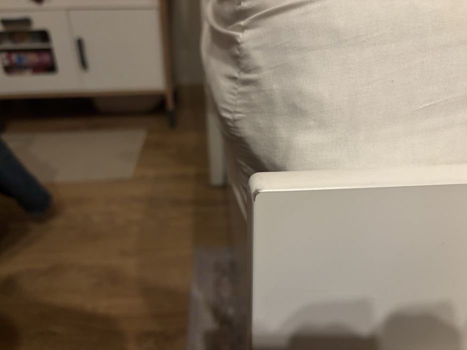 IKEA HEMNES Łóżko rozkładane z 3 szufladami BIAŁE + 2 materace