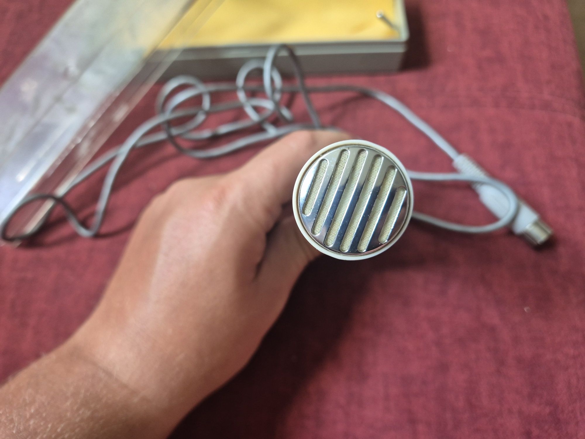 Mikrofon do magnetofonu szpulowego Unitra ZK145 Tonsil MDO-IX DIN