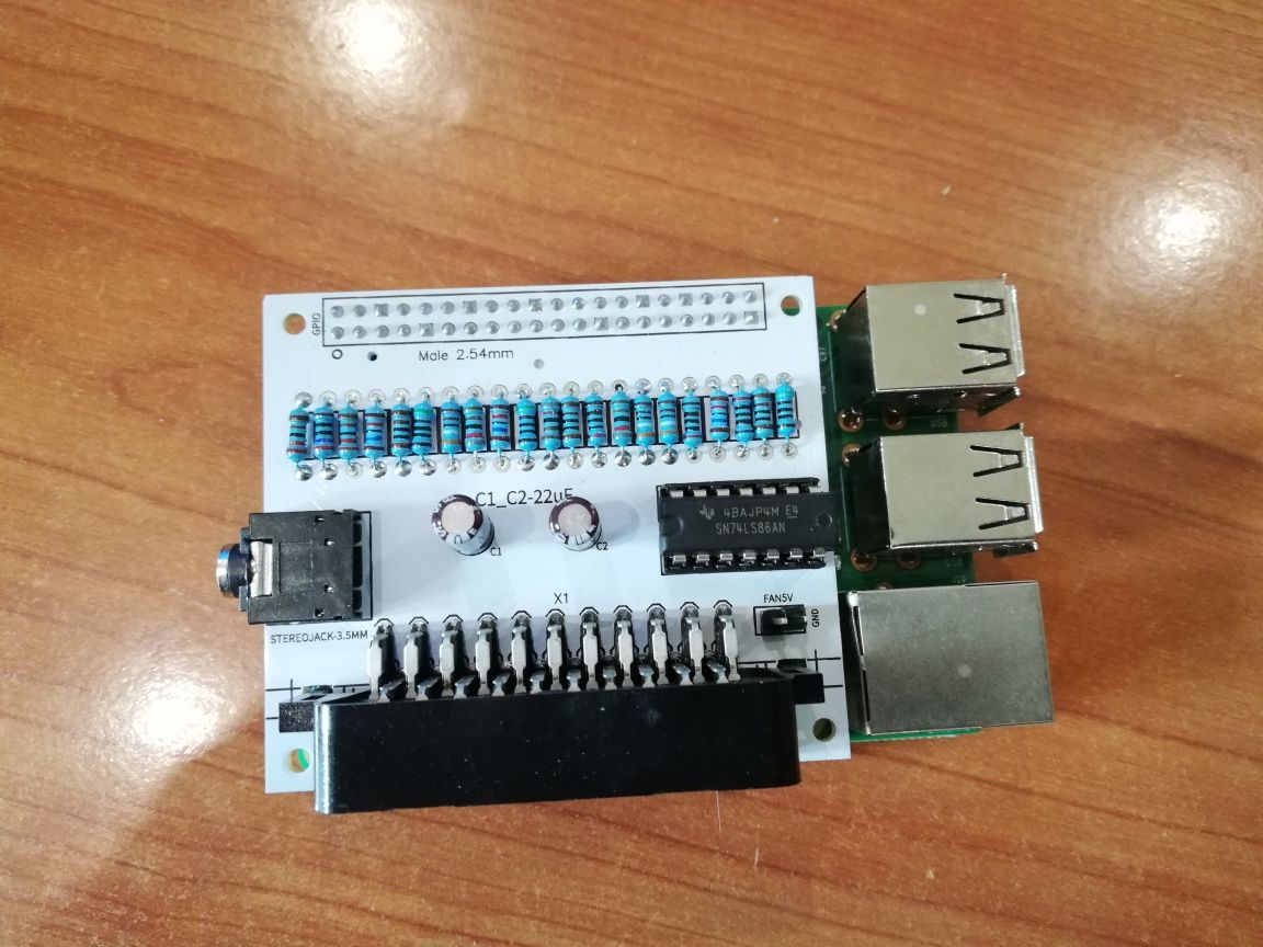 PI2Scart Adaptador SCART Saída RGB 15KHz para Raspberry pi 2/3 Via GPI