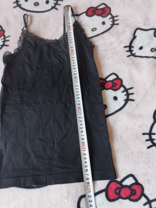 Podkoszulek z koronką Black S