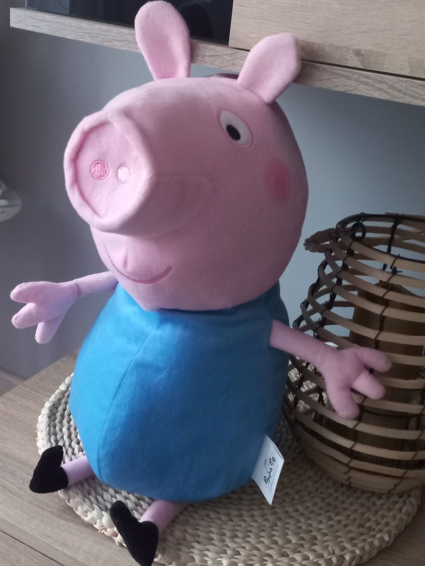 Świnka Peppa. Maskotka George duża 40 cm. Nowa