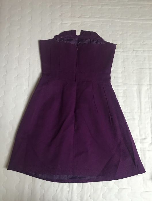 Sukienka Reserved 34 XS fioletowa śliwka węgierka