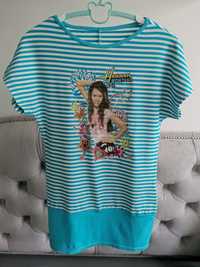 Koszulka tunika dziewczęca, T-shirt - Hannah Montana (146 cm)