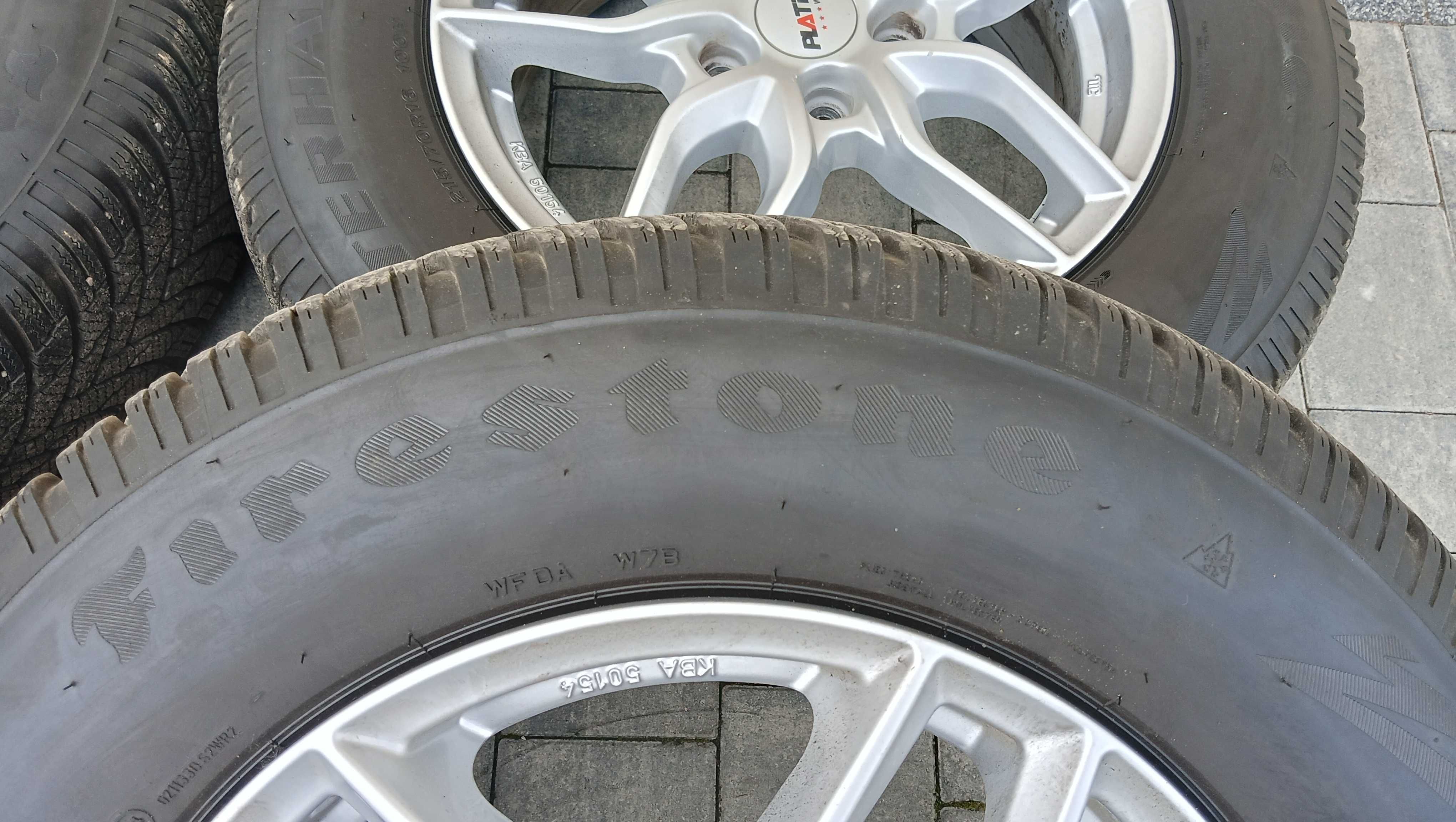 215/70R16  firestone  , zimowe  jak nowe  , 7-8mm ,  2023 r