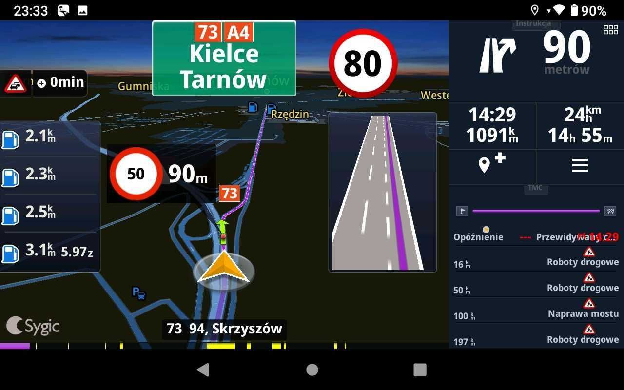 Tablet Samsung Nawigacja TIR bus ciężarówka IGO Truck - Sygic TomTom