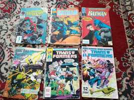 Komiksy Batman, Spider-Man, Transformers