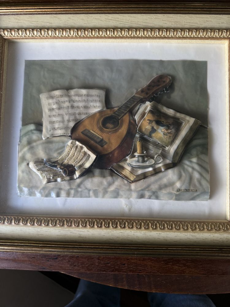 Quadro com relevo