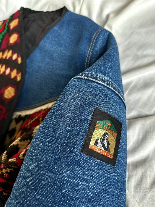 Куртка ручної роботи джинсовка утеплена