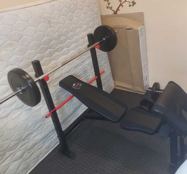 Лавка для жиму штанги DS150 Скамья жима + парта Скота Тренажер Стійки