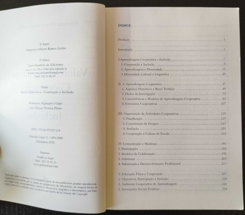Valores Educativos Cooperação e Inclusão (Francisco Leitão)