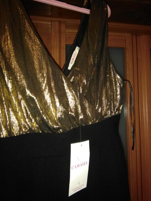 Vestidos Preto ou Preto/Dourado