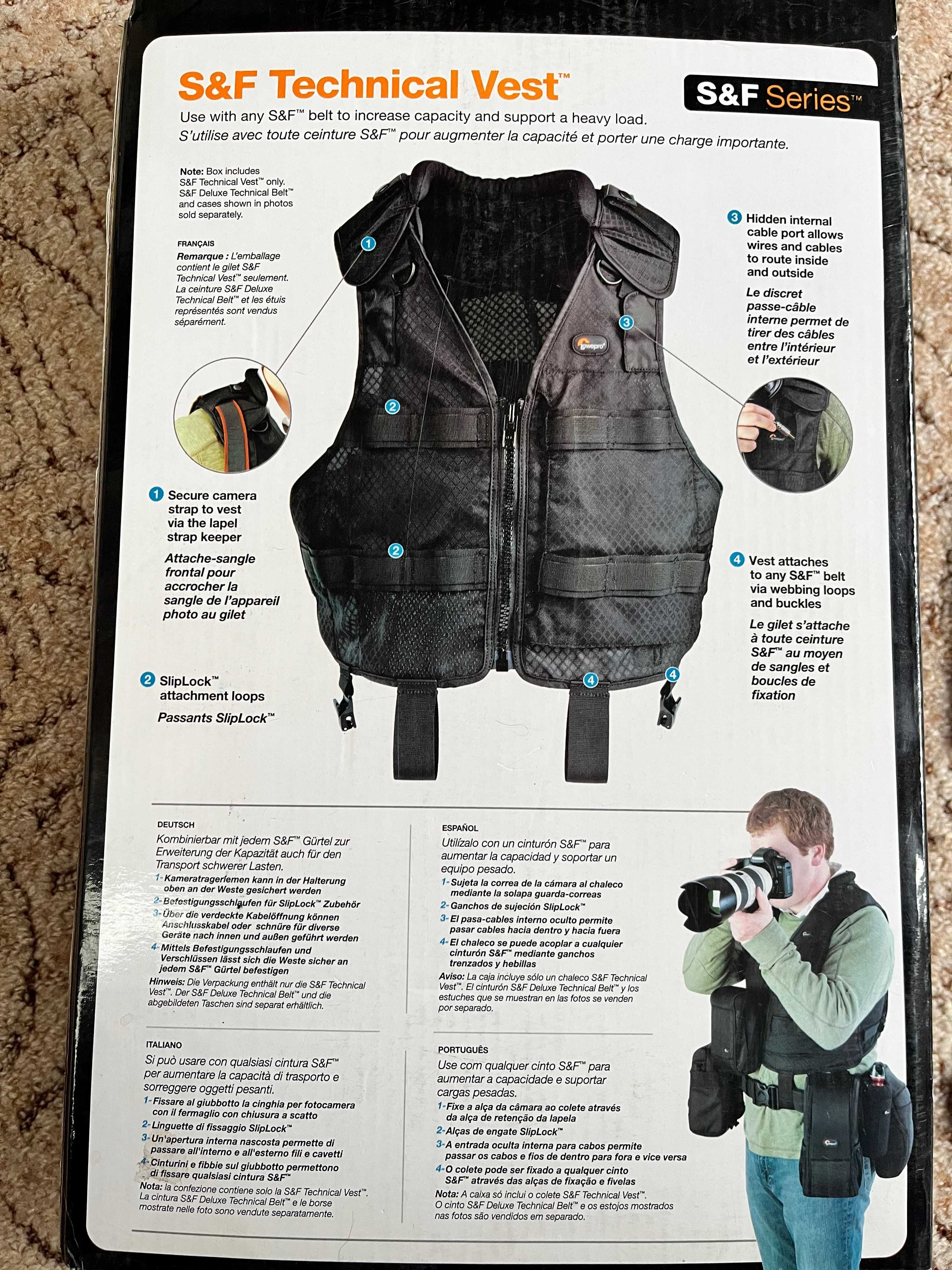 Kamizelka Lowepro S&F Technical Vest L/XL dla fotografów/dźwiękowców