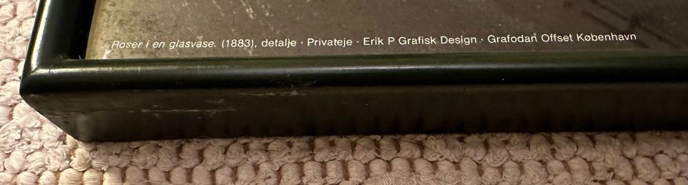 Édouard Manet Impressionista, Poster original exposição Dinamarca 1989