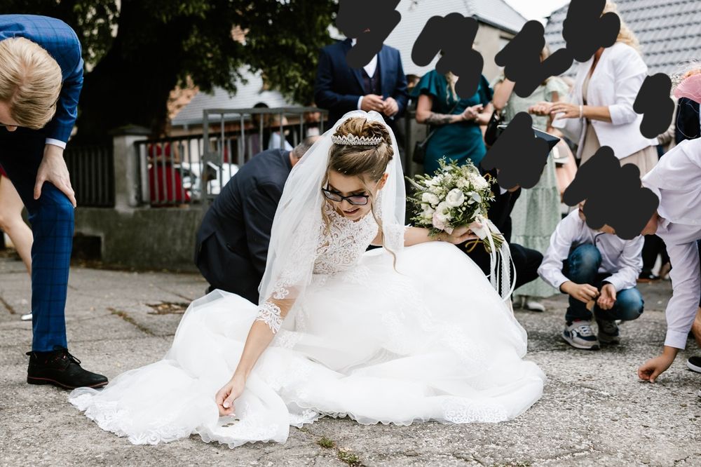 Suknia ślubna księżniczka rozmiar XS